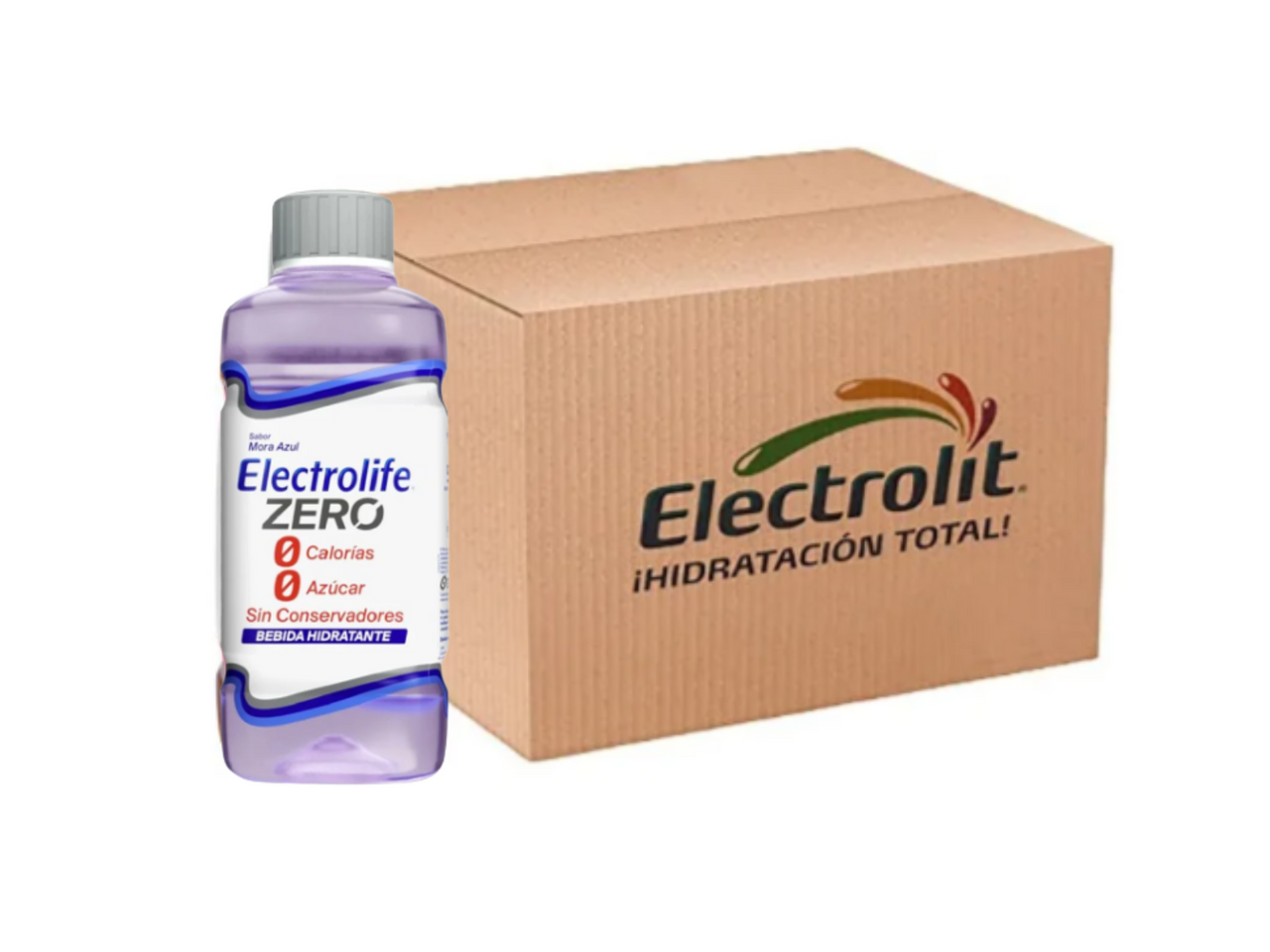 Suero Electrolife Zero Mora Azul 625 Ml (12 pack)