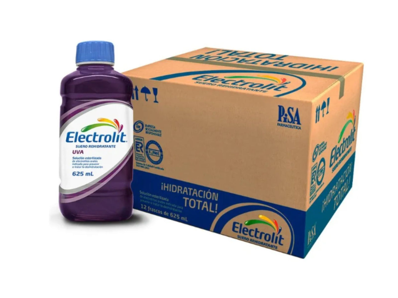 Suero Electrolit Uva 625 Ml (12 pack)