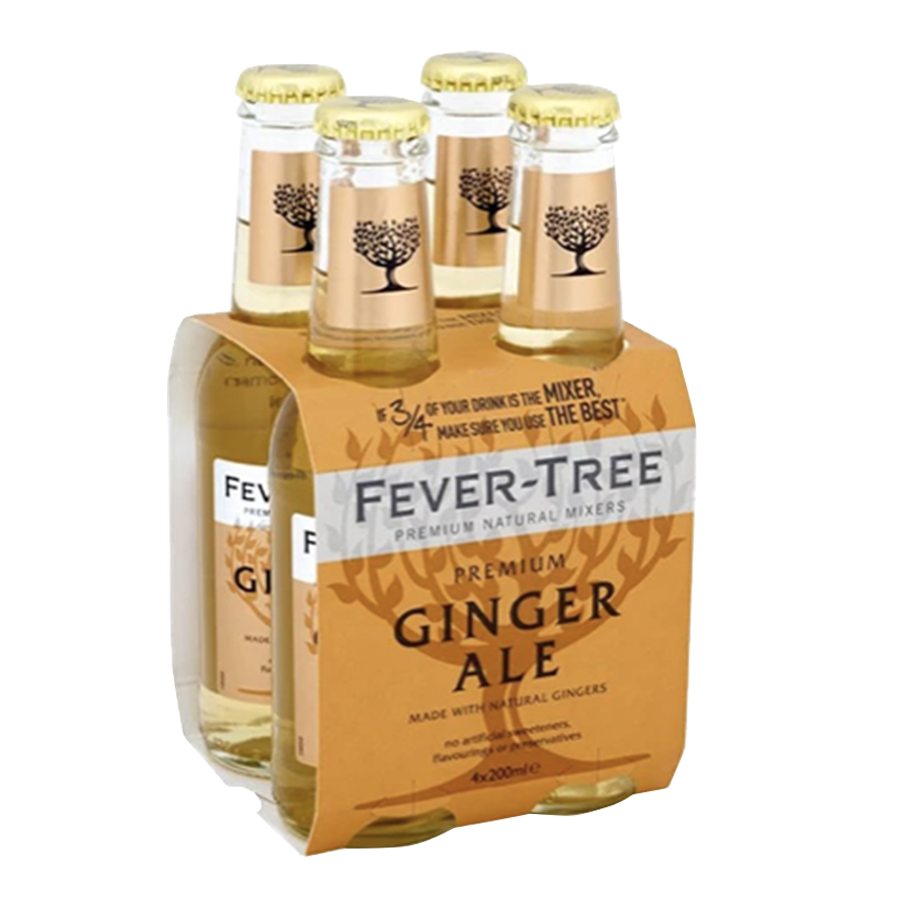 Bebida Fever-Tree Ginger Ale 4 Pack 200 Ml