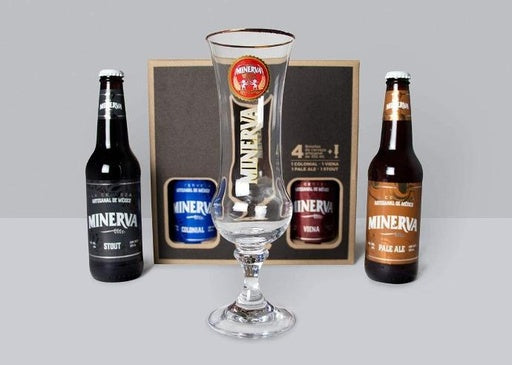 Cerveza Minerva 4 Pack + 1 Copa 1.42 L