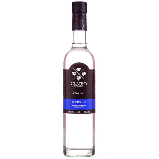 Destilado De Agave Pisco Cuatro Gallos Quebranta 700 Ml