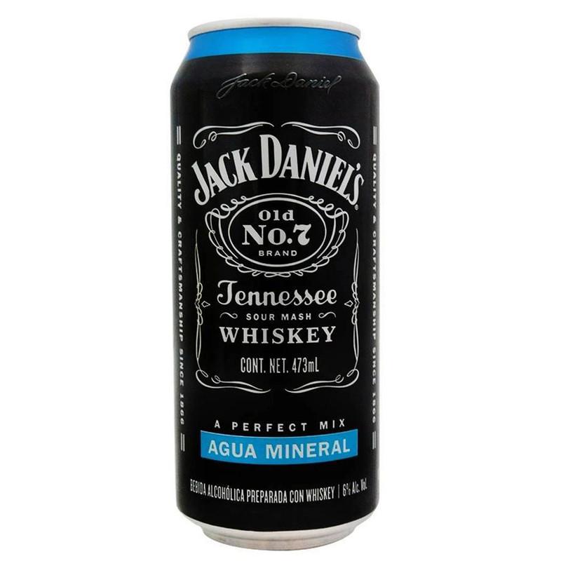 Bebida Preparada Jack Daniels/ Agua Mineral Lata 473 Ml