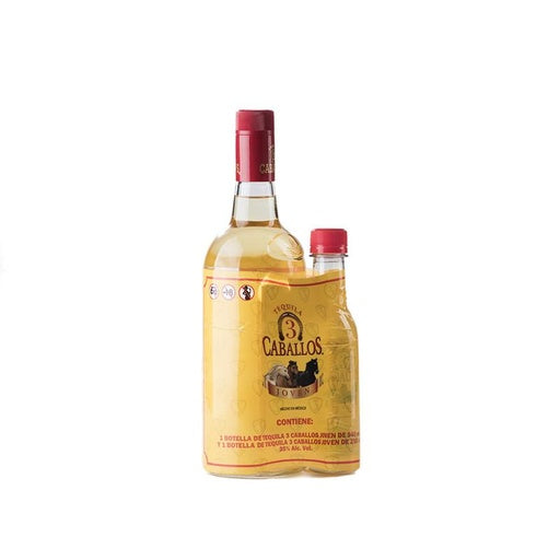 Tequila 3 Caballos Joven + 250 940 Ml