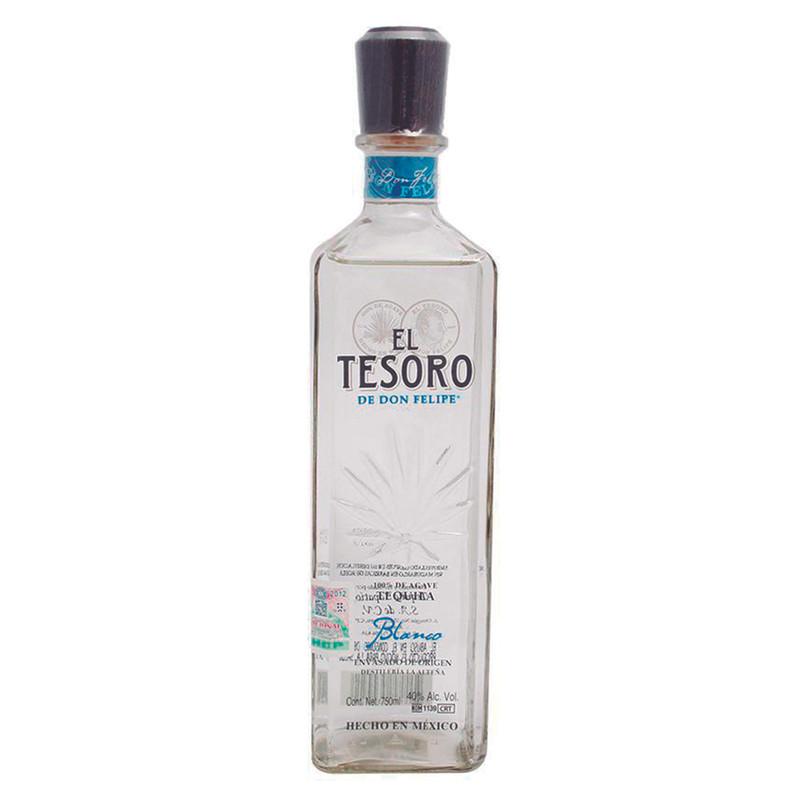 Tequila El Tesoro De Don Felipe Blanco 750 Ml