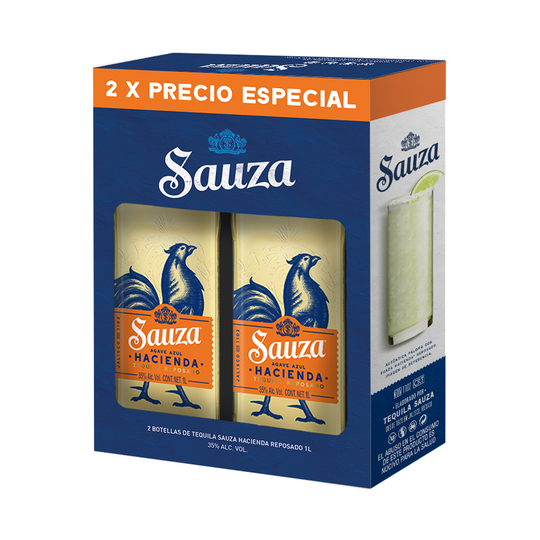 Tequila Sauza Hacienda Reposado Duo 1 L