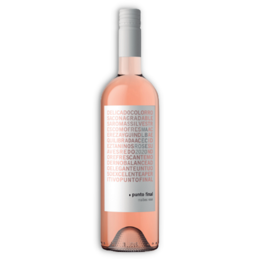 Vino Rosado Punto Final Malbec Rose Organico 750 Ml